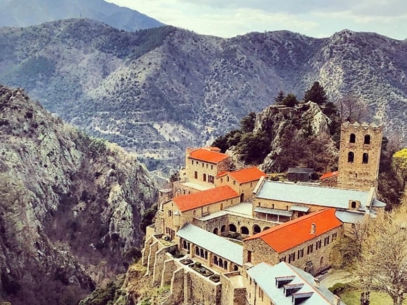 Abbey of Saint-Martin-du-Canigou, French Pyrenees